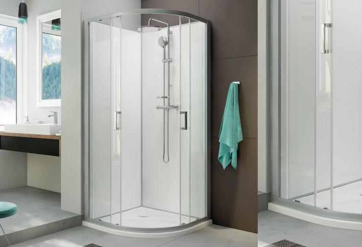 Cabine de douche quart de rond Malrieu